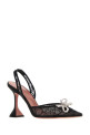 Black lace Rosie pumps Black AMINA MUADDI (ROSIELACESLING95)