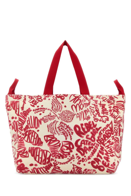 Printed canvas shopping bag DSQUARED (SPW011300308745)