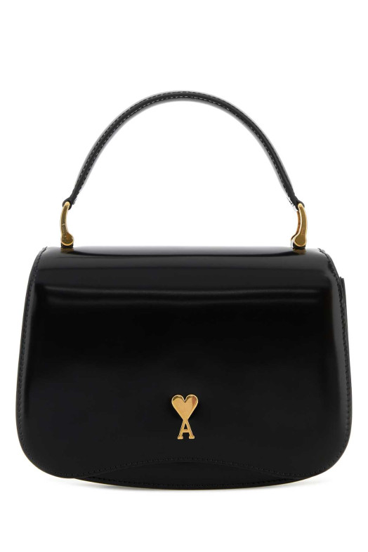 Black leather handbag AMI (ULL718AL0139)
