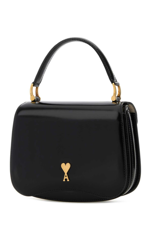 Black leather handbag AMI (ULL718AL0139)
