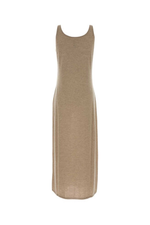 Beige cashmere Nareen dress THE ROW (10717Y986)