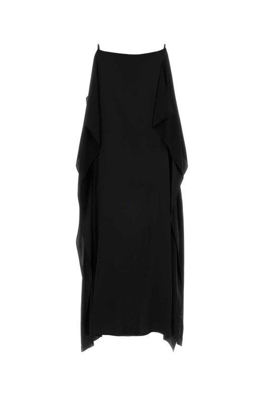 Черное атласное платье Kylo от THE ROW (10856W4414)