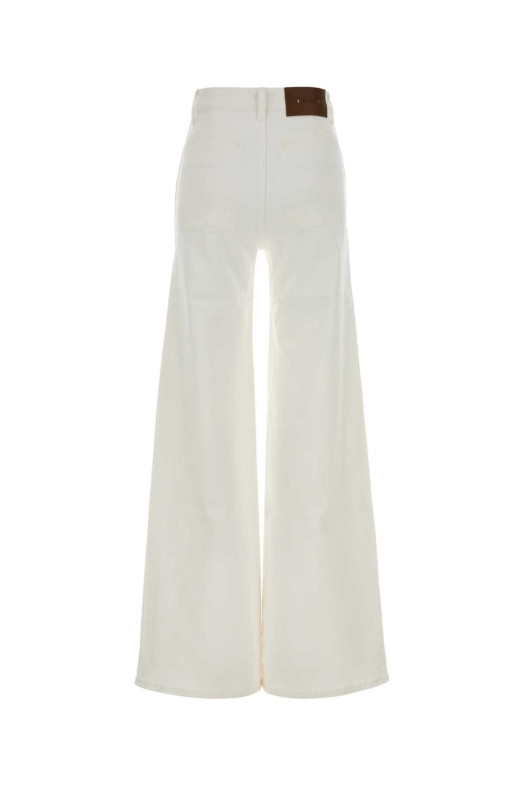 Джинсы Delmonico из белого денима, белого цвета, KHAITE (1185902100W902)