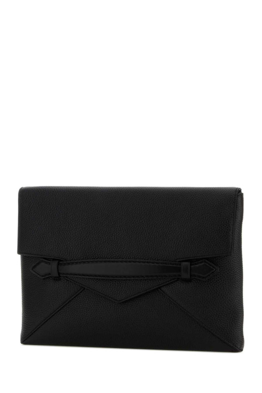 Черный кожаный клатч MONTBLANC (221688)