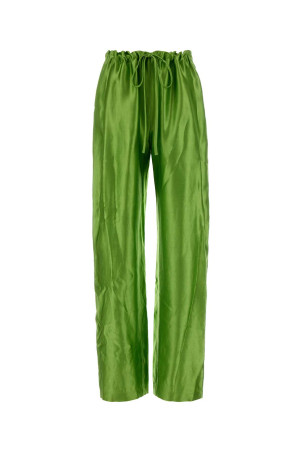 Green satin Rohen pant KHAITE (31934225W4225)