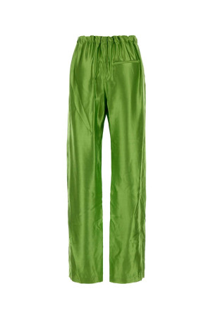 Green satin Rohen pant KHAITE (31934225W4225)