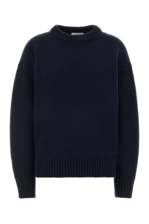 Midnight blue wool blend Ophelia oversize sweater THE ROW (325SY184)