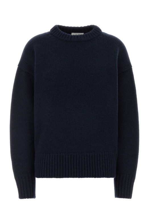 Midnight blue wool blend Ophelia oversize sweater THE ROW (325SY184)