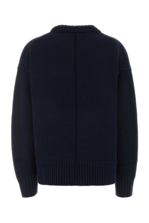 Midnight blue wool blend Ophelia oversize sweater THE ROW (325SY184)