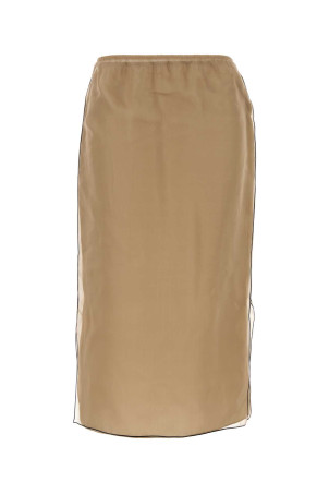 Beige organza Sydni skirt KHAITE (4186343W343)