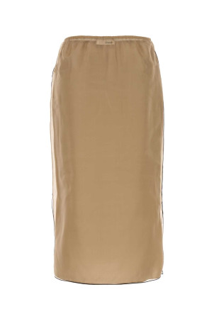 Beige organza Sydni skirt KHAITE (4186343W343)