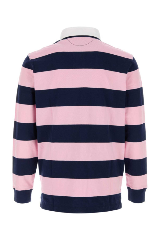 Хлопковая рубашка-поло с вышивкой POLO RALPH LAUREN (710717116)