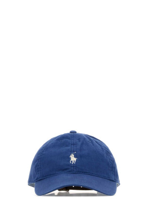 Blue linen baseball cap POLO RALPH LAUREN (710A13277)