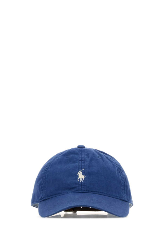 Blue linen baseball cap POLO RALPH LAUREN (710A13277)
