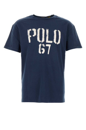 Navy blue cotton t-shirt POLO RALPH LAUREN (710B14574)