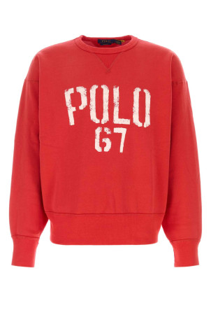 Red cotton blend sweatshirt Blue POLO RALPH LAUREN (710B14576)