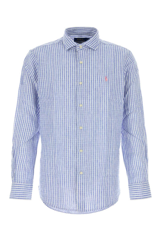 Embroidered linen blend shirt POLO RALPH LAUREN (710B16700)