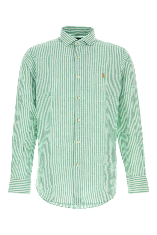 Embroidered linen blend shirt POLO RALPH LAUREN (710B16700)