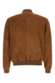 Caramel suede bomber jacket Gray POLO RALPH LAUREN (710P08224)