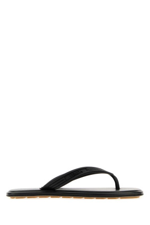 Black rubber Sampieri thong slippers Black BOTTEGA VENETA (867821V00P5)