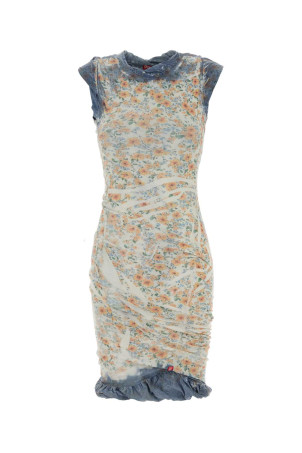 Printed stretch cotton dress DIESEL (A229370IFBA)