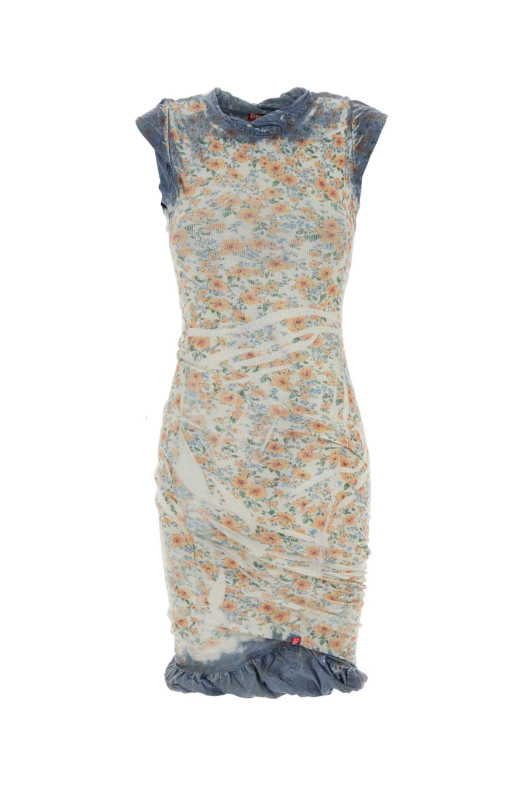 Printed stretch cotton dress DIESEL (A229370IFBA)