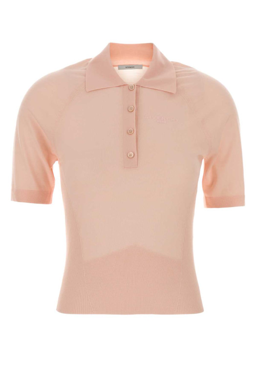 Pink wool polo shirt GIVENCHY (BW61L64ZU3)