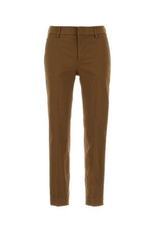 Brown stretch cotton New York pant PT TORINO (CDVTNYZ00STDSR75)