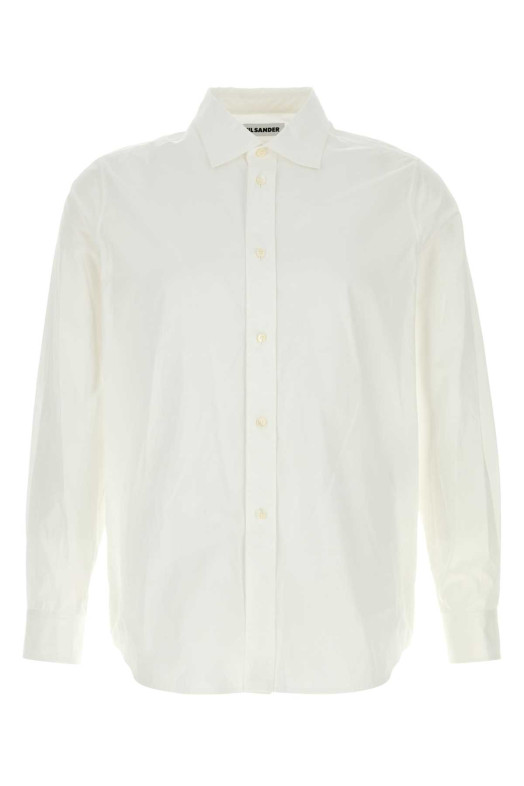 Белая рубашка из поплина JIL SANDER (J21DL0266J45342)