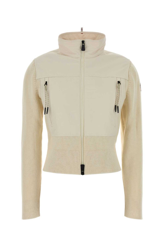 Cream cotton jacket MONCLER GRENOBLE (L10989B00004M9113)