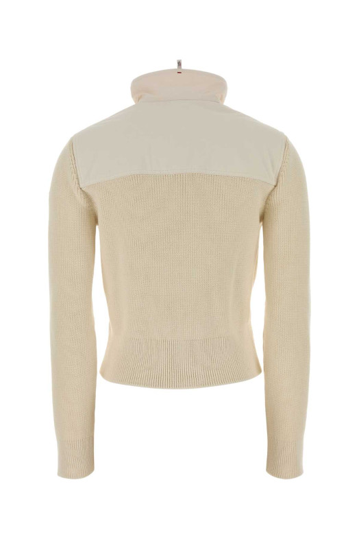Cream cotton jacket MONCLER GRENOBLE (L10989B00004M9113)