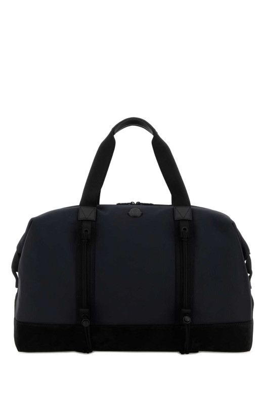 Темно-синяя холщовая дорожная сумка Blue MONCLER (L109A5G00001M7835)