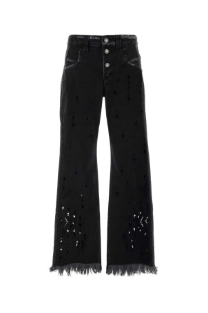 Black denim Amie wide-leg jeans ISABEL MARANT (PA0698FAD2H01I)