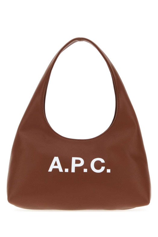 Brown synthetic leather small Ninon shoulder bag Multicolor A.P.C. (PUAATF67027)