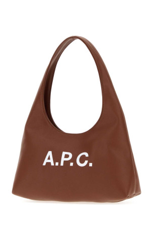 Brown synthetic leather small Ninon shoulder bag Multicolor A.P.C. (PUAATF67027)