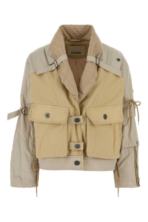 Two-tone gabardine and stretch poplin Julissa jacket ISABEL MARANT (VE0670FAD2E02I)