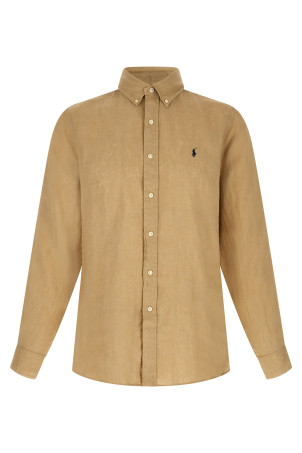 Button-down shirt Beige