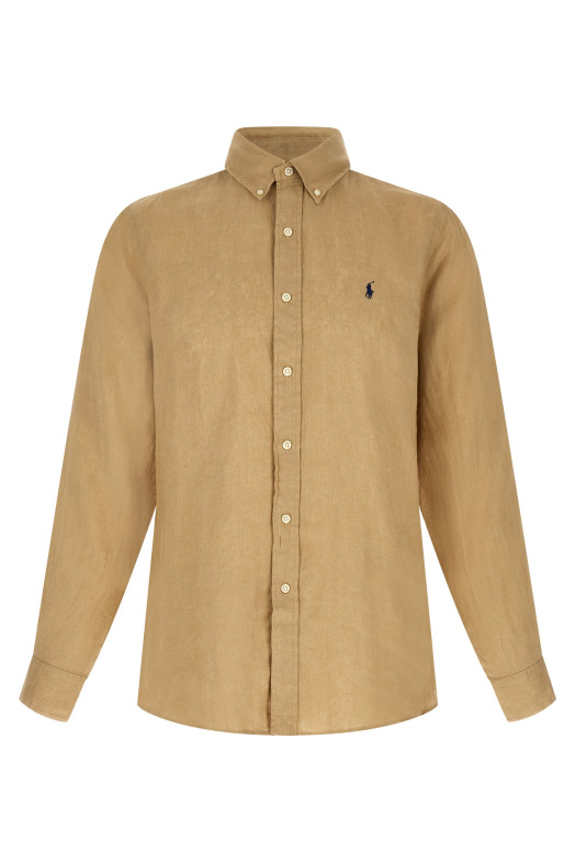 Button-down shirt Beige