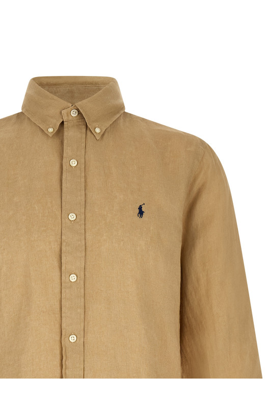 Button-down shirt Beige
