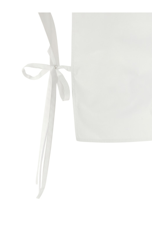 Рубашка-жилет, белая MIU MIU MK2024SOOO19SEF0009