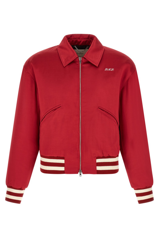Бомбер «Aces Satin Club», красный 24001