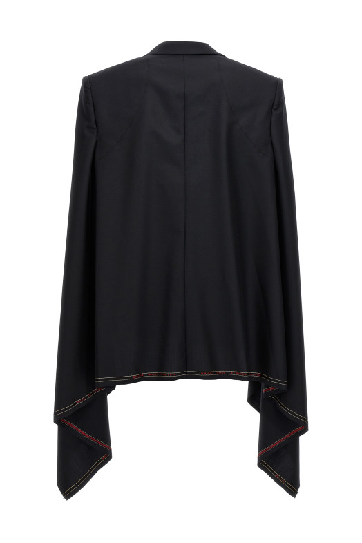 Шерстяной плащ Seymo Черный JUNYA WATANABE (JKJ0030511)