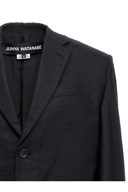 Шерстяной плащ Seymo Черный JUNYA WATANABE (JKJ0030511)