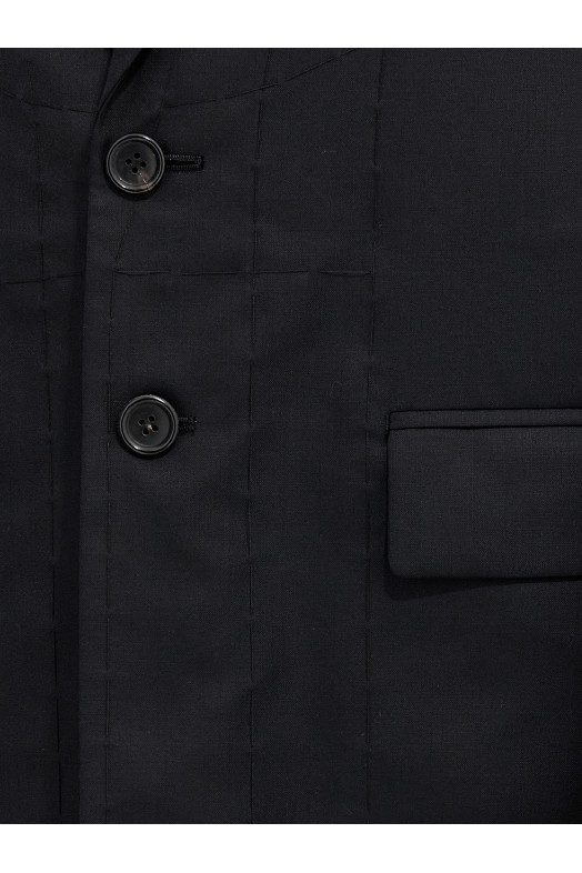 Шерстяной плащ Seymo Черный JUNYA WATANABE (JKJ0030511)