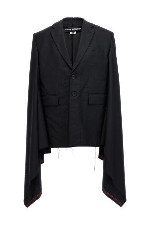 Seymo wool cape Black