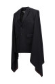 Seymo wool cape Black