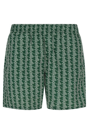 Купальник с монограммой, зеленый LACOSTE MH9086D1R