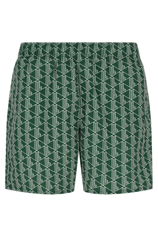 Купальник с монограммой, зеленый LACOSTE MH9086D1R