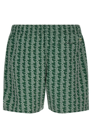 Купальник с монограммой, зеленый LACOSTE MH9086D1R