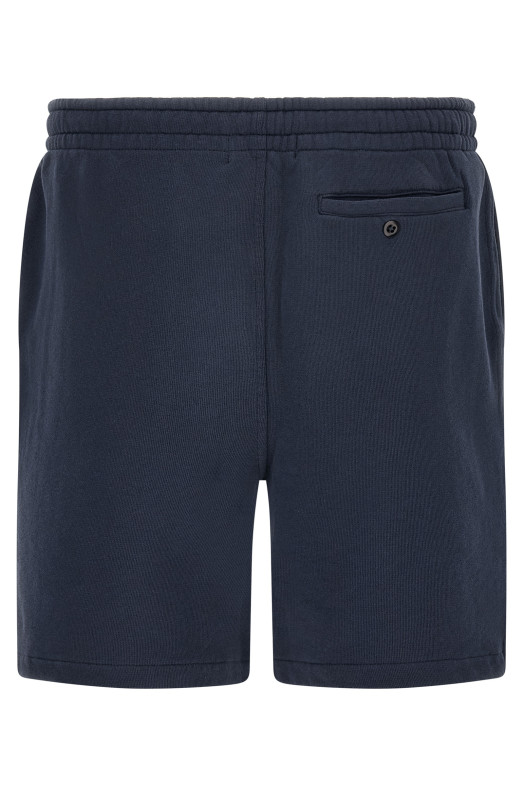 Cotton terry bermuda shorts Blue